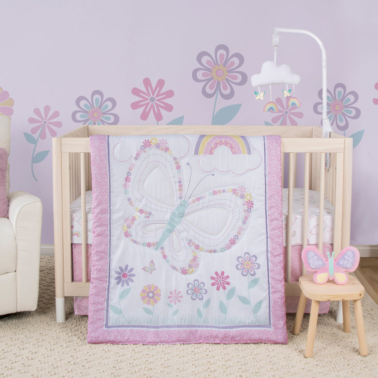 Crib bed clearance set for girl